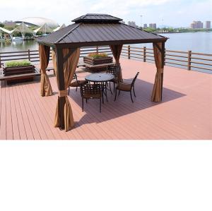 Wholesale Metal Steel Roof Frame Aluminum Gazebo Outdoor Hardtop Gazebo Garden Gazebo from china suppliers