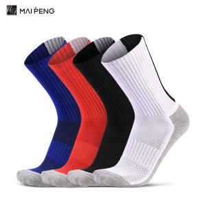 Wholesale Embroidery Sports Soccer Socks Men Anti Slip Grip Football Socks Custom Logo from china suppliers