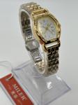 Round Dial 18mm Stainless Steel Strap Watch Waterproof Analog Quartz Watch