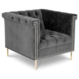Wholesale wholesale classic single seat sofa chair velvet fabric tufted upholstery accent for living room furniture from china suppliers