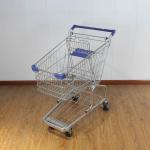 100L Grocery store Rolling Trolley Steel Powder Coating German type Steel