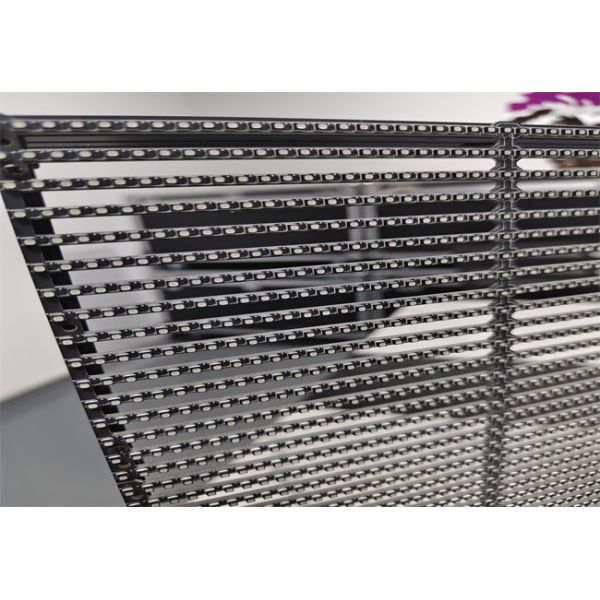 Advertising Curtain P3.9 Led Grid Screen 500*1000mm Flexible Soft Transparent Window Led Screen