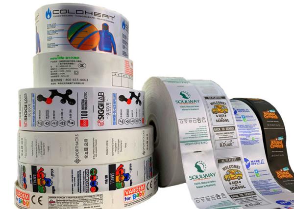 Printed Garment Recycled Polyester Care Label Symbols Meaning Washing Instructio