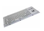 F Keys Stainless Steel Industrial Keyboard 20mA With Mouse Optical Trackball