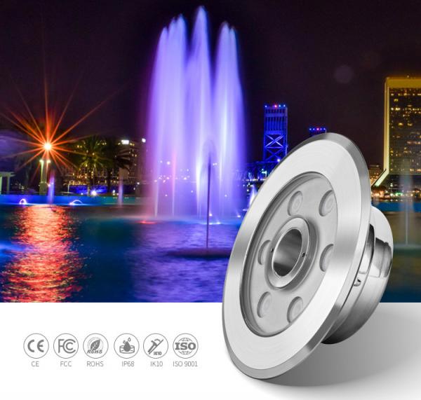 12W VDE 350LM LED Underwater Swimming Pool Lights SS316L RGB Color