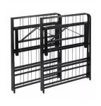 Metal Tube Platform California King Bed Frame With Storage for Modern Bedroom