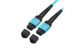 Telecommunication MPO Fiber Optic Connector Customized Logo OM3 SX Fiber