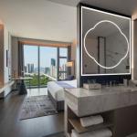 Hotel Furniture Foshan Modern King Size Bedroom Set Apartment Headboard Custom 5