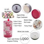 Boxes Packaging Box White Paper Cardboard Silk Rope Print Tube Wedding Party