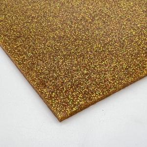 Wholesale 1/8 in Gold Glitter Shimmer Cast Acrylic Sheet Panel for Home Furniture Crafts from china suppliers