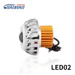 LED02 Double angel eye without fan motorcycle led headlight projector lens