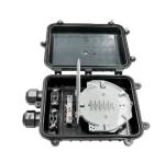 Pole Mounting Outdoor Fiber Optic Distribution Box 12 - 48 Core ODB Black Color