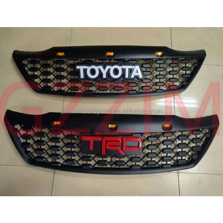 ABS Plastic Black Front Bumper Grille Fortuner 2012 Auto Grille With Letter