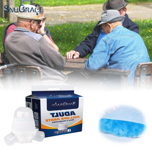 SnuGrace Direct Disposable Adult Diaper with Anti-Leak 3D Leak Prevention