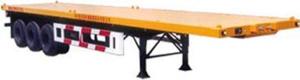 Wholesale Long Vehicles Low Flatbed Trailer 3 Axles With Twist Lock High Strength Steel from china suppliers