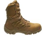 Padded Collar Anti Tear Brown Leather Tactical Boots Hot Weather