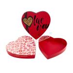 Exquisite Rigid Heart Shaped Chocolate Box With Food Safe Tray For Gourmet