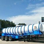 3 Axles 98% Sulfuric Acid 35ft 22000L 22CBM Semi Tanker Trailer