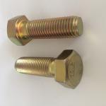 Grade 10.9 Carbon Steel Yellow Zinc Plated Hex Bolt, Hex Head Screws, Hex Cap