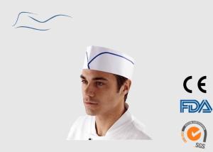 Wholesale Wood Free Paper Disposable Head Cap White / Black Color XL / XXL Size from china suppliers