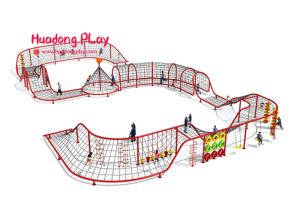 Wholesale Blockade Type Rope Climbing Playground Equipment , Preschool Child Climbing Equipment from china suppliers