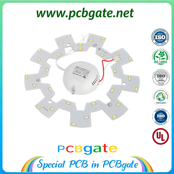 Buy cheap High Thermal Conductivity Aluminum PCB with Custom Ring/Gear Design for LED from wholesalers