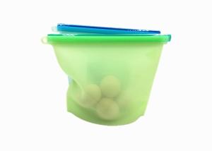 Wholesale Reusable Silicone Freezer Bags , Silicone Food Storage Bags For Kitchen from china suppliers