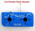 3.5mm jack USB rechargeable mini radio speaker