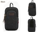 Male wear belt multi-function vertical hanging canvas Mobile phone bag