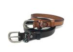 Retro Pin Buckle 2.3cm Womens Genuine Leather Belt For Jeans