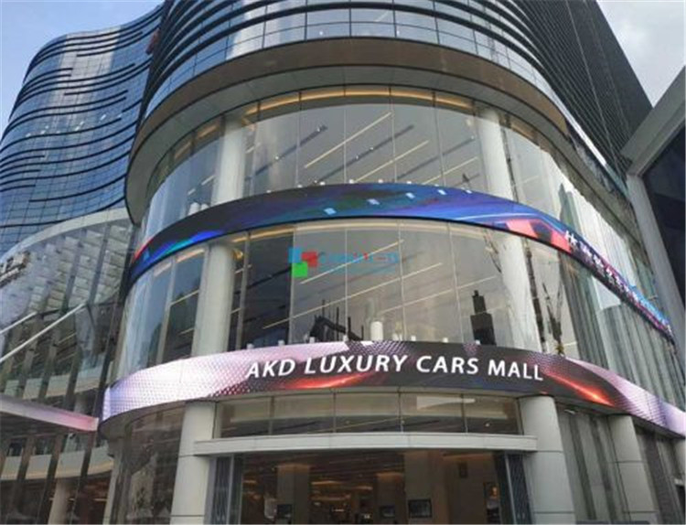 960x960mm SMD2727 6500nits Outdoor Curved Led Display P5