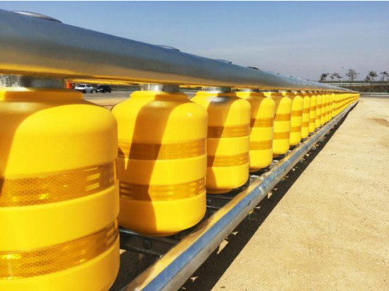 Light - Reflecting Guardrail Safety Roller Barrier Polymer Composites Material