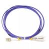 Buy cheap Fiber Optic Patch Leads 2cores LC APC To SC APC OM4 50/125um LSZH Purple Duplex from wholesalers