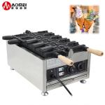 Electric Japanese Snack Machine for 5pcs Taiyaki Fish Waffle Maker and Ice Cream