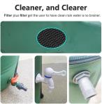 380L PVC Tarpaulin Collapsible Portable Water Storage Tank for Farm Garden