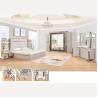Buy cheap Leather Mirrored Classic European Bedroom Furniture Set Optional from wholesalers