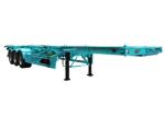 Q345 Steel Semi Trailer Chassis 12m Skeletal Air Suspension