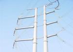 5m - 100m 33kv Transmission Line Towers , Steel Pole Tower ISO Certificated