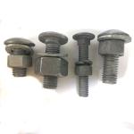 HDG Oval Neck Track Bolt Railway Guardrail Bolt Carbon Steel Highway Guardrail