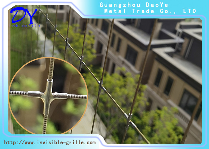 Punching Processed Highest Grade Stainless Steel Invisible Balcony Grille