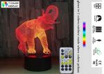 Bedroom 3D Illusion Night Lamp Christmas Gifts For Girls Boys Elephant Design