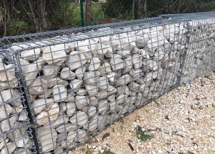 Gabion 10 Gauge Welded Wire Mesh 2 X 2 Rectangle Hole PVC Coated