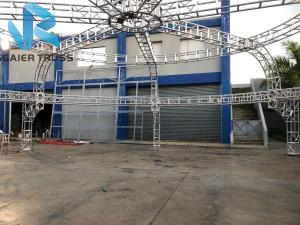 Wholesale Steel 400 * 400mm Sgaier Truss For Real Estate / Car Park / Government from china suppliers