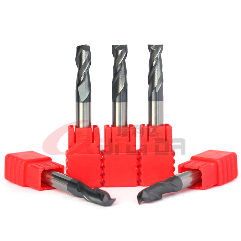 Hss 1/4" 6mm 2 Flute End Mill Flat Cnc Milling Bits AlTiN Coating HRC50