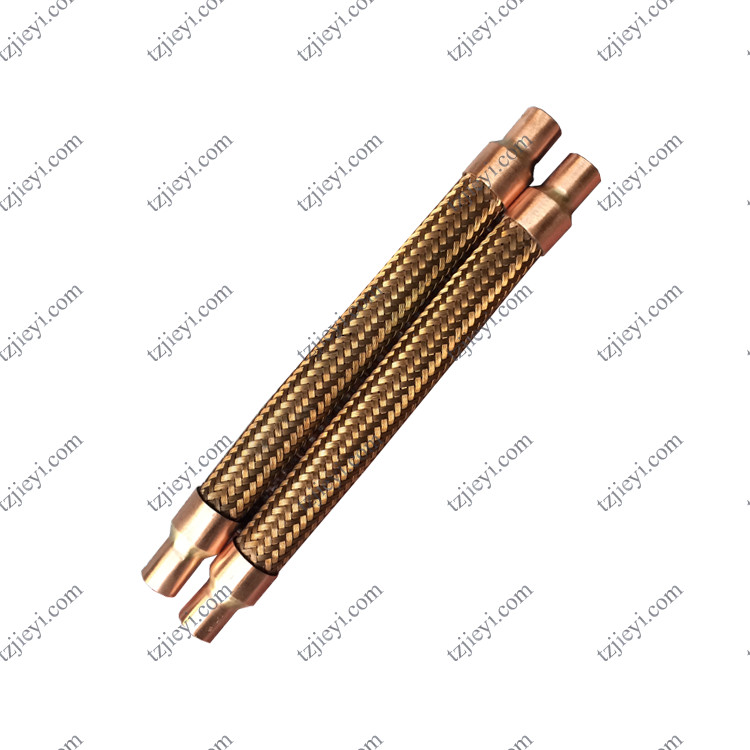 Bronze braided corrugated flexible hose for air conditioning shock absorber pipe
