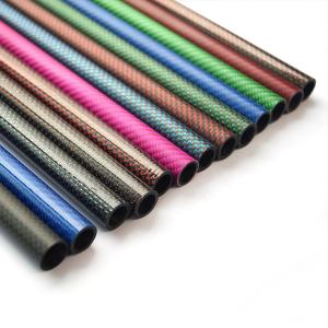 Wholesale Customization 100% Real 3k Colorful Carbon Fiber Tube Carbon Fiber Color Tube from china suppliers