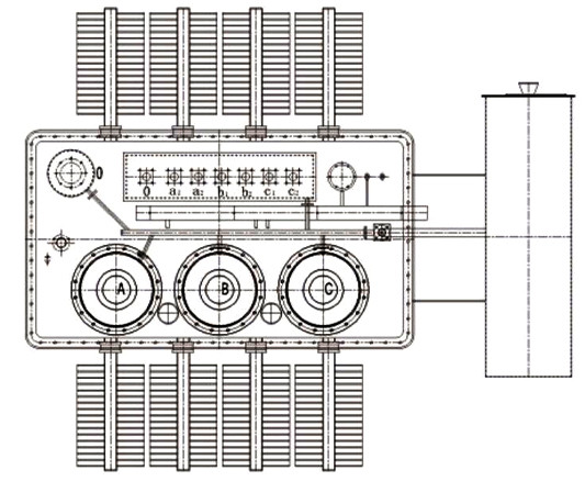Three Phase Oil Immersed Transformer Copper 500kva 33.0 / 433kv Power Transformer