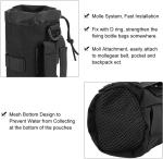 Sports Water Bottles Pouch Bag, Tactical Drawstring Molle Water Bottle Holder