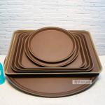 Fiberglass Room Service Tray 14" Round Non - Skid Dia.35.5cm Solid Design