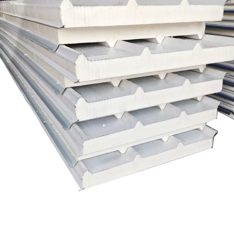 White Polyurethane Foam Insulated Sandwich Wall Panels For Cold Storage High Detisy